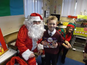 Santa visits Year 3